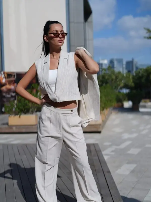 Linen Vest Women 3