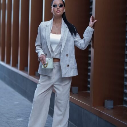 Blazer Vera Striped Linen - Image 5