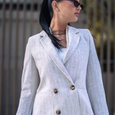 Blazer Vera Striped Linen - Image 3