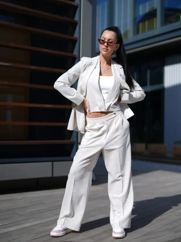 Linen Wide Leg Pants 1