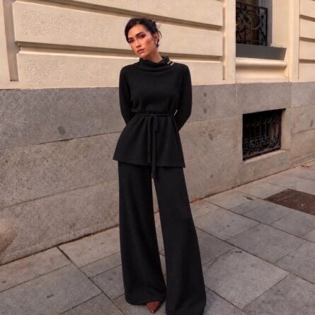 Belted Knit Co-ord Set - Image 2