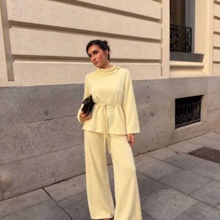 Belted Knit Co-ord Set - Image 4